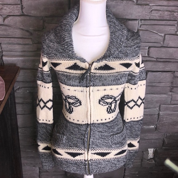 TNA Sweaters - Aritzia TNA Sea to Sky Grey Lambswool Sweater XS